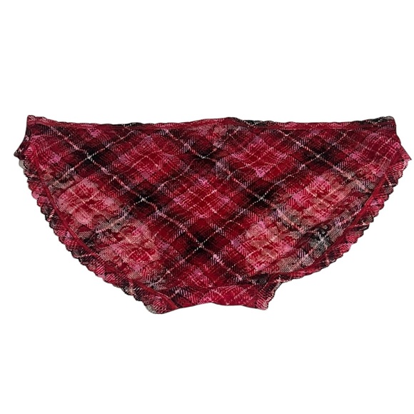 Victoria's Secret Red Plaid Panties - Picture 3 of 3